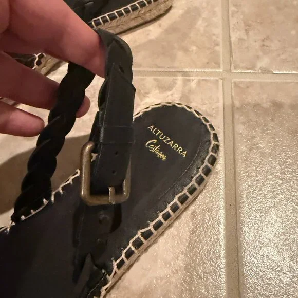 NWOB | Altuzarra x Castaner Nara Altz Espadrille Sandals | Black | Size 39 - Picture 5 of 10